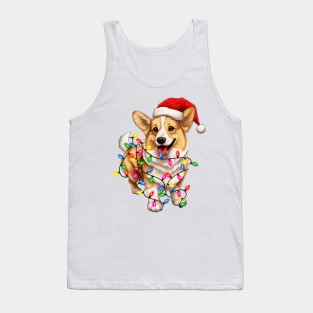 Christmas Pembroke Welsh Corgi Tank Top